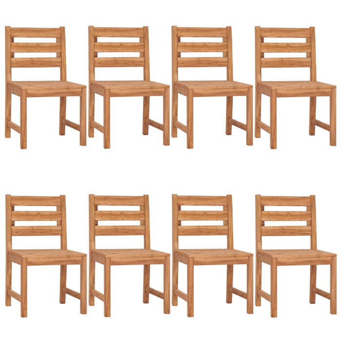 9-tlg. Garten-Essgruppe Massivholz Teak