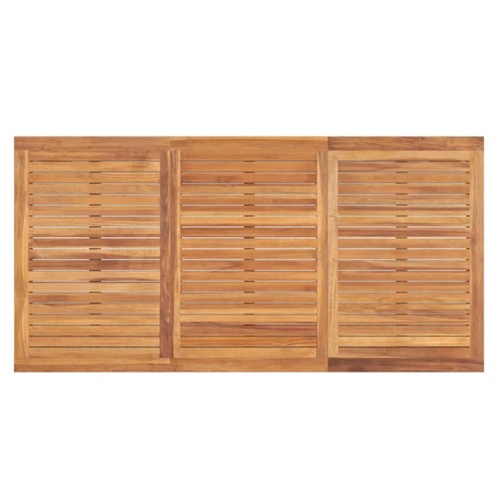 3-tlg. Garten-Essgruppe Massivholz Teak