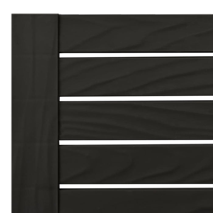 Doppel-Sonnenliege Schwarz 155x138x83 cm Polypropylen