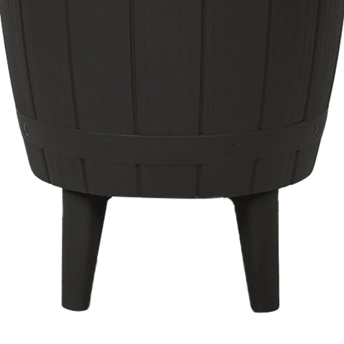 3-in-1 table with ice cooler black polypropylene