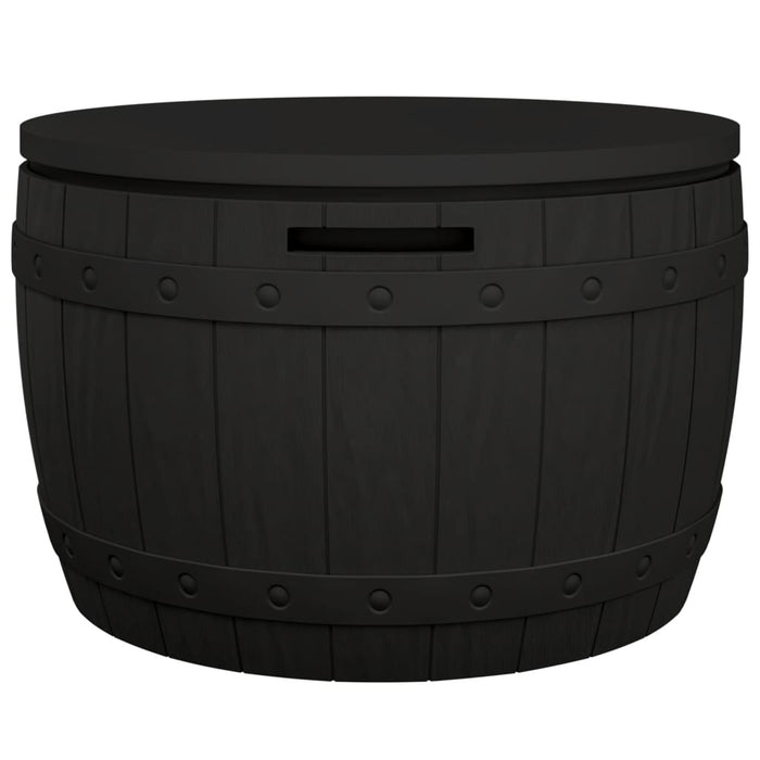 3-in-1 Gartenbox Schwarz Polypropylen
