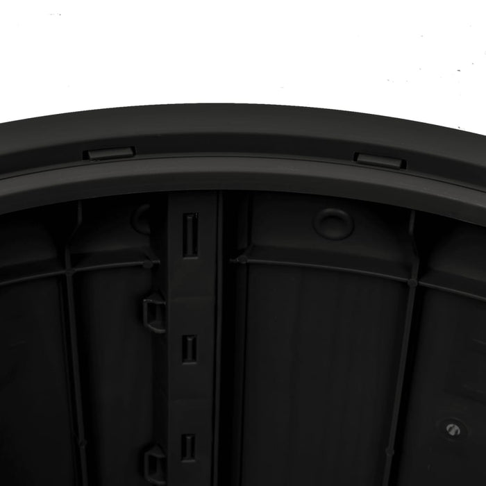 3-in-1 Gartenbox Schwarz Polypropylen