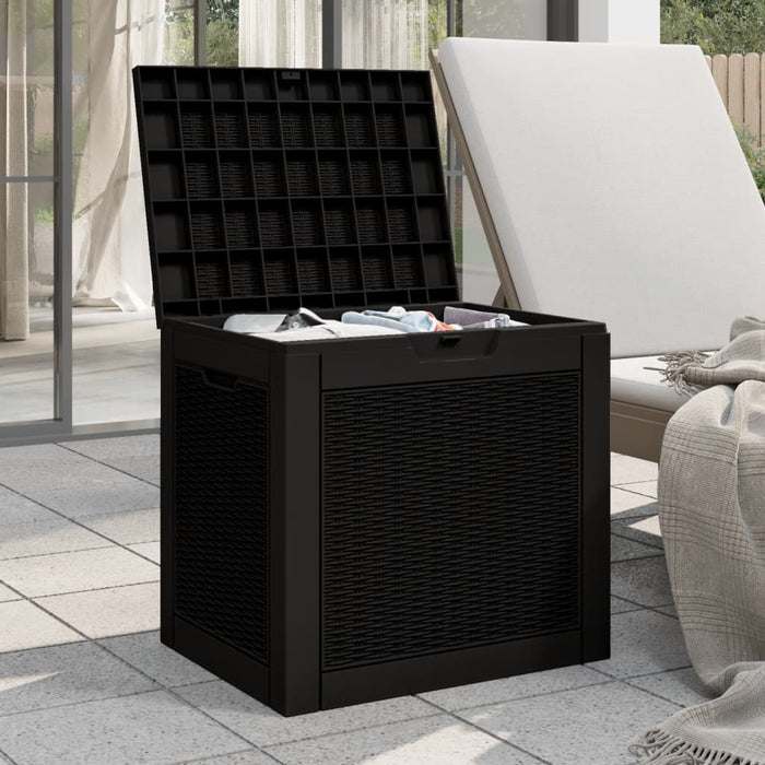 Gartenbox Schwarz 55,5x43x53 cm Polypropylen