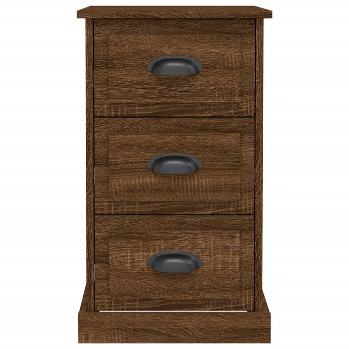 Nachttisch Braun Eichen-Optik 39x39x67 cm Holzwerkstoff