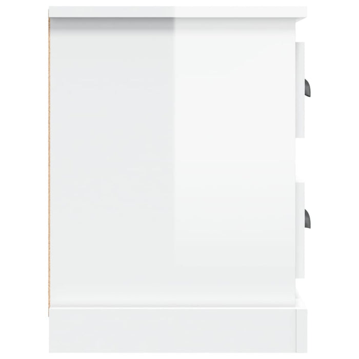 TV-Schrank Hochglanz-Weiß 102x35,5x47,5 cm Holzwerkstoff