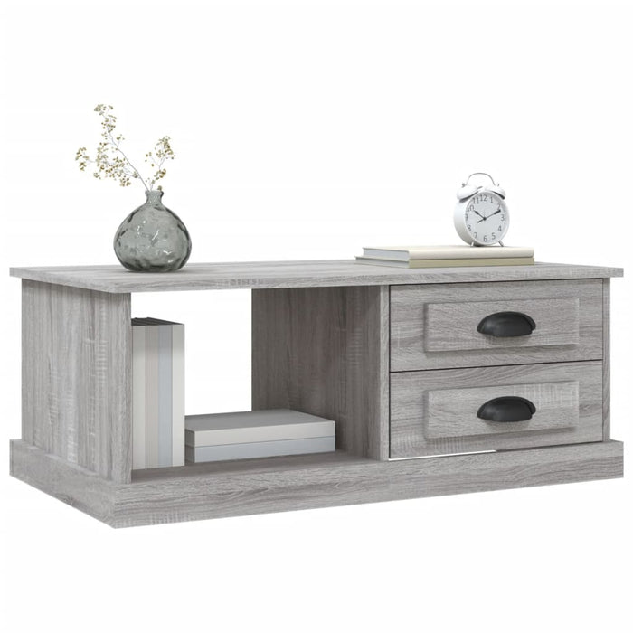Couchtisch Grau Sonoma 90x50x35 cm Holzwerkstoff