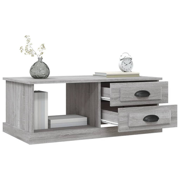 Couchtisch Grau Sonoma 90x50x35 cm Holzwerkstoff