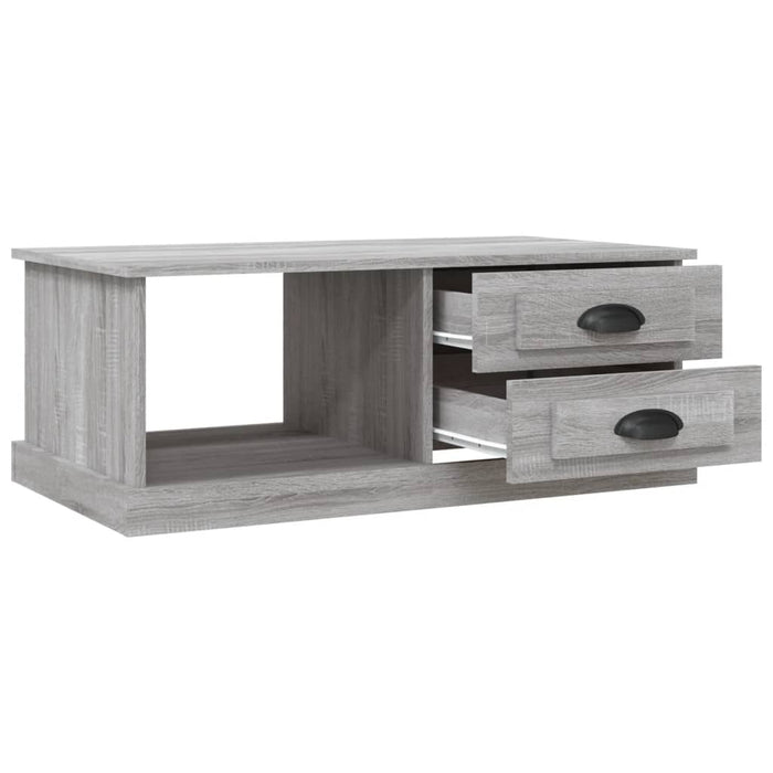 Couchtisch Grau Sonoma 90x50x35 cm Holzwerkstoff