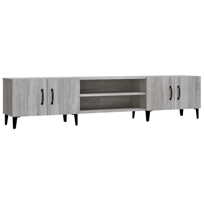 TV cabinet gray Sonoma 180x31.5x40 cm made of wood