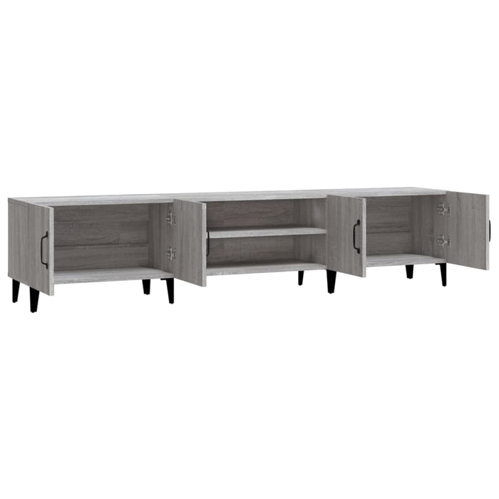 TV cabinet gray Sonoma 180x31.5x40 cm made of wood