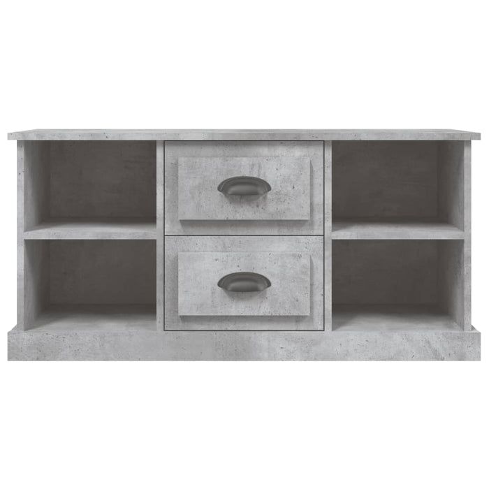 TV-Schrank Betongrau 99,5x35,5x48 cm Holzwerkstoff