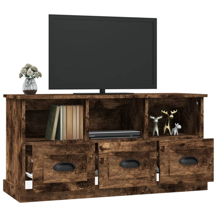 TV-Schrank Räuchereiche 100x35x50 cm Holzwerkstoff