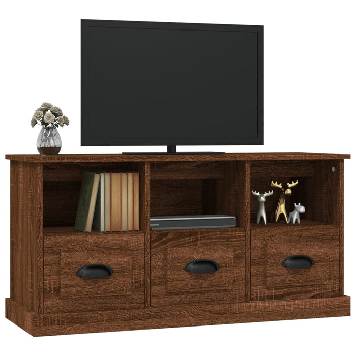 TV-Schrank Braun Eichen-Optik 100x35x50 cm Holzwerkstoff