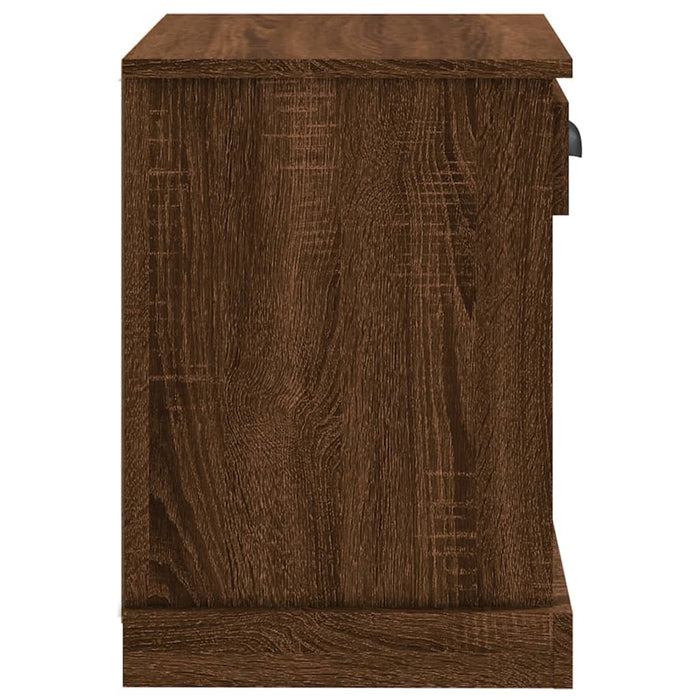 Nachttische 2 Stk. Braun Eichen-Optik 43x36x50 cm