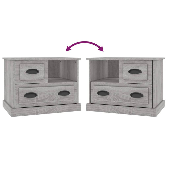 Nachttisch Grau Sonoma 60x39x45 cm