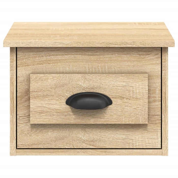 Wand-Nachttische 2 Stk. Sonoma-Eiche 41,5x36x28 cm