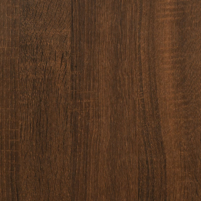 Side table brown oak look 50x50x60 cm made of wood