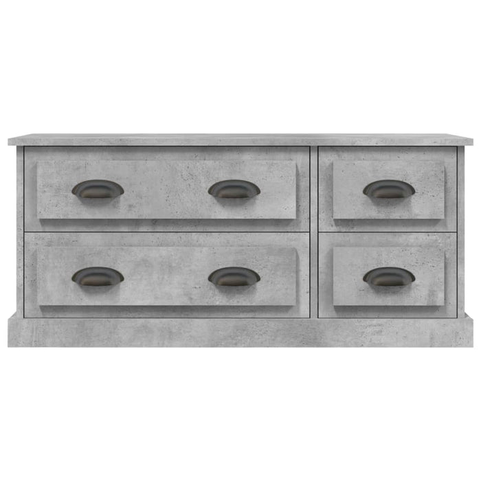 TV-Schrank Betongrau 100x35,5x45 cm Holzwerkstoff