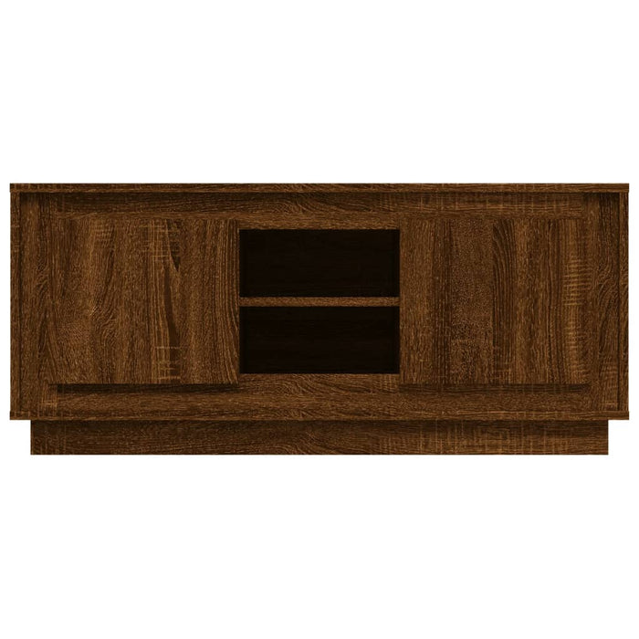 TV-Schrank Braun Eichen-Optik 102x35x45 cm Holzwerkstoff