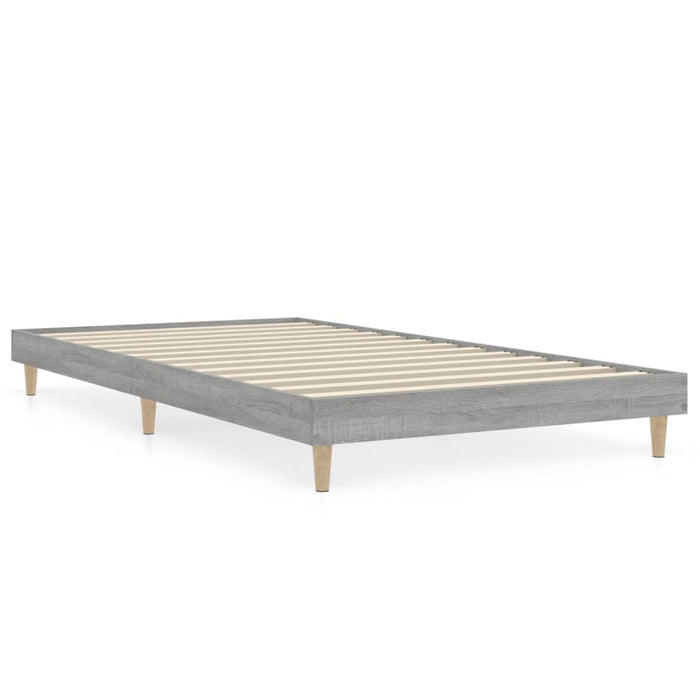Bettgestell Grau Sonoma 90x190 cm Holzwerkstoff