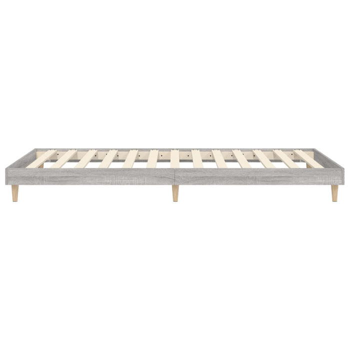 Bettgestell Grau Sonoma 90x190 cm Holzwerkstoff