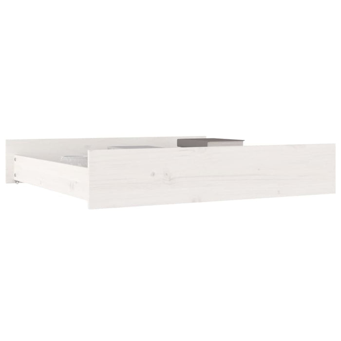 Bed drawers 2 pcs. White solid pine wood
