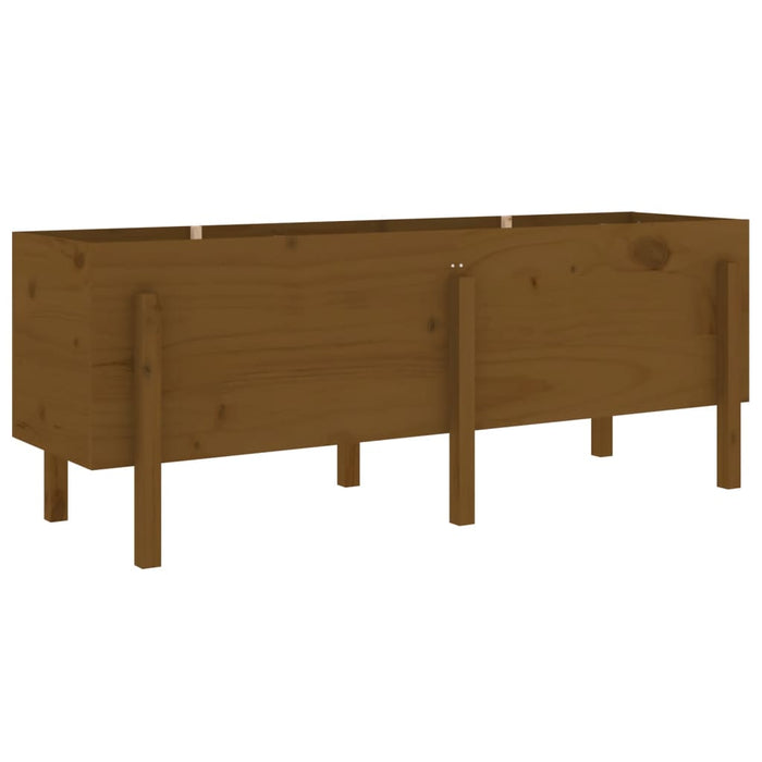 Raised bed honey brown 160x50x57 cm solid pine wood