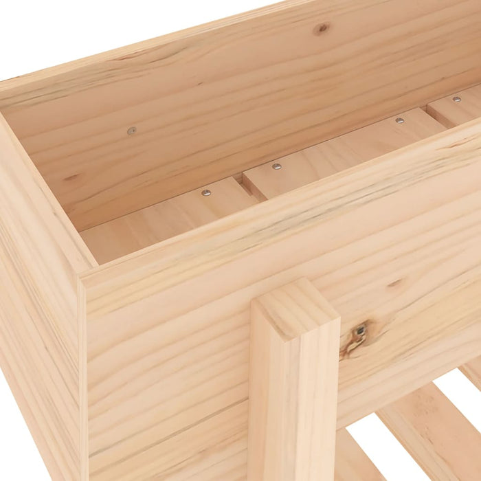 Raised bed 101x30x69 cm solid pine wood