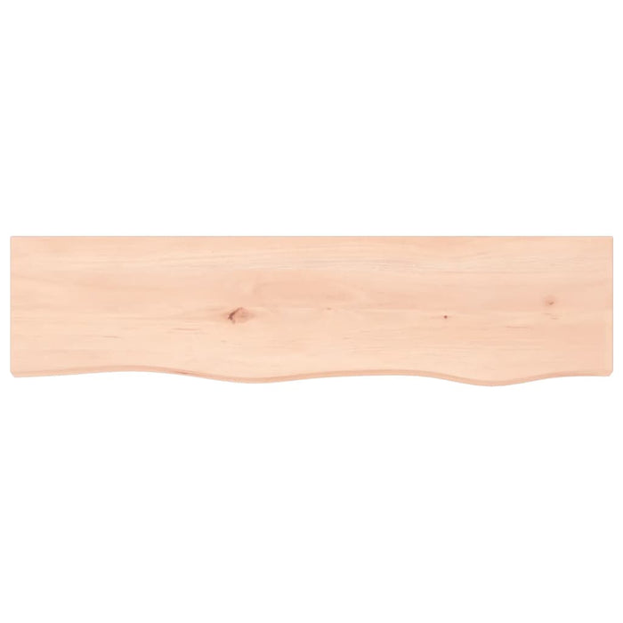 Wandregal 80x20x2 cm Massivholz Eiche Unbehandelt