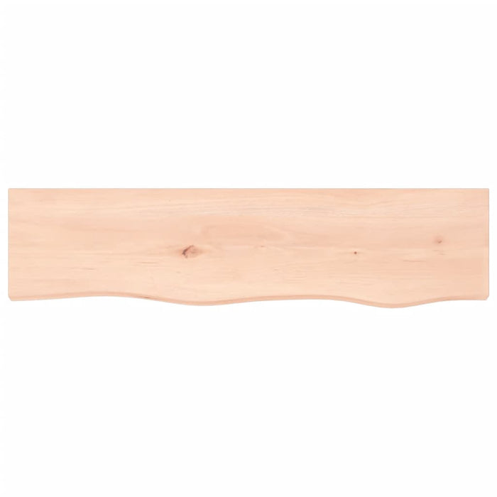 Wall shelf 80x20x6 cm solid oak wood untreated