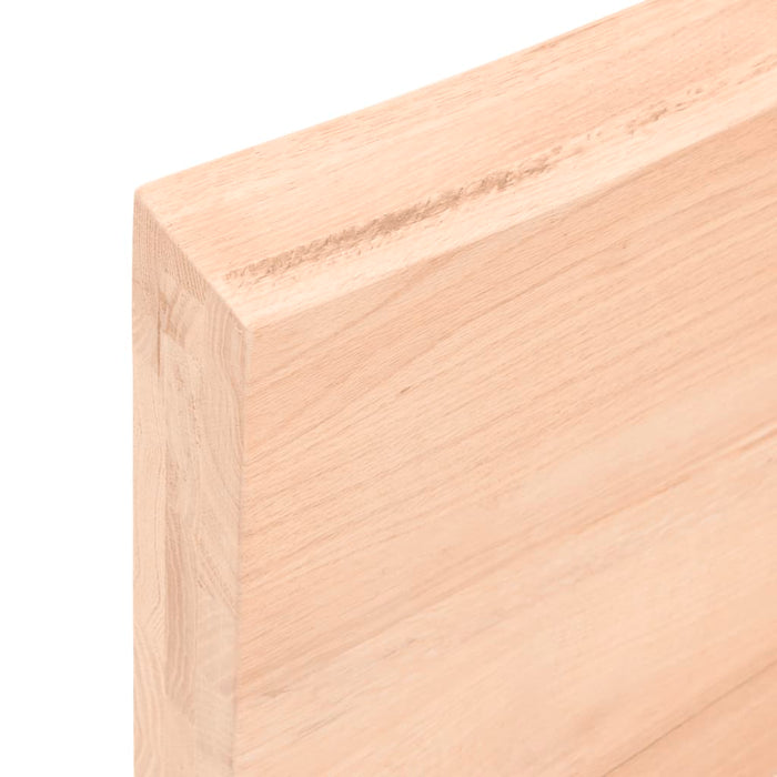 Wall shelf 80x50x6 cm solid oak wood untreated