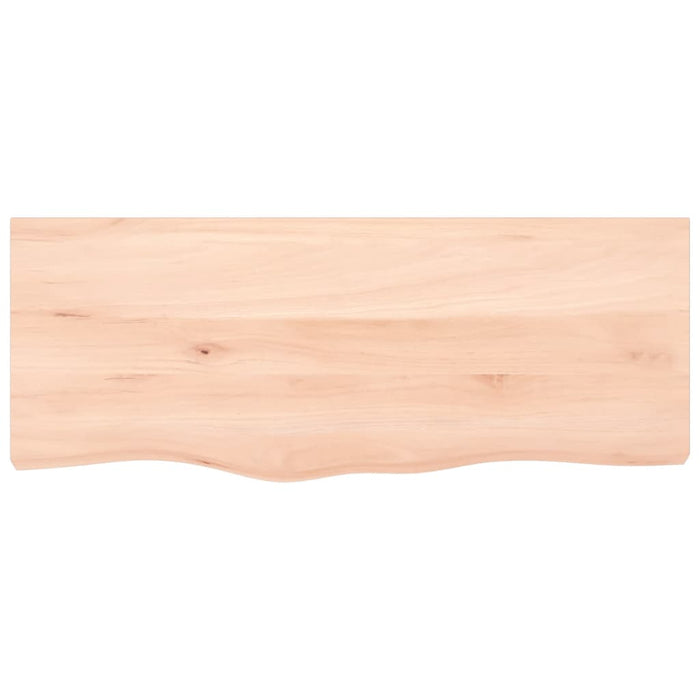 Wall shelf 100x40x4 cm solid oak wood untreated