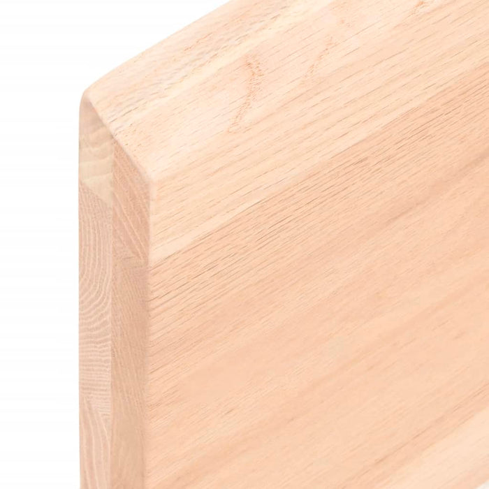 Wall shelf 100x40x4 cm solid oak wood untreated