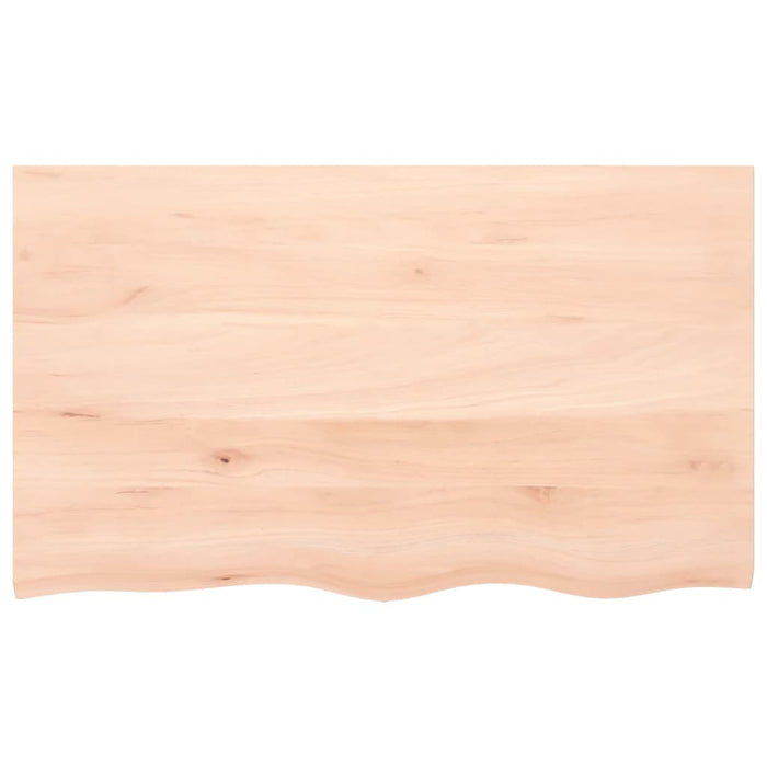 Wall shelf 100x60x6 cm solid oak wood untreated