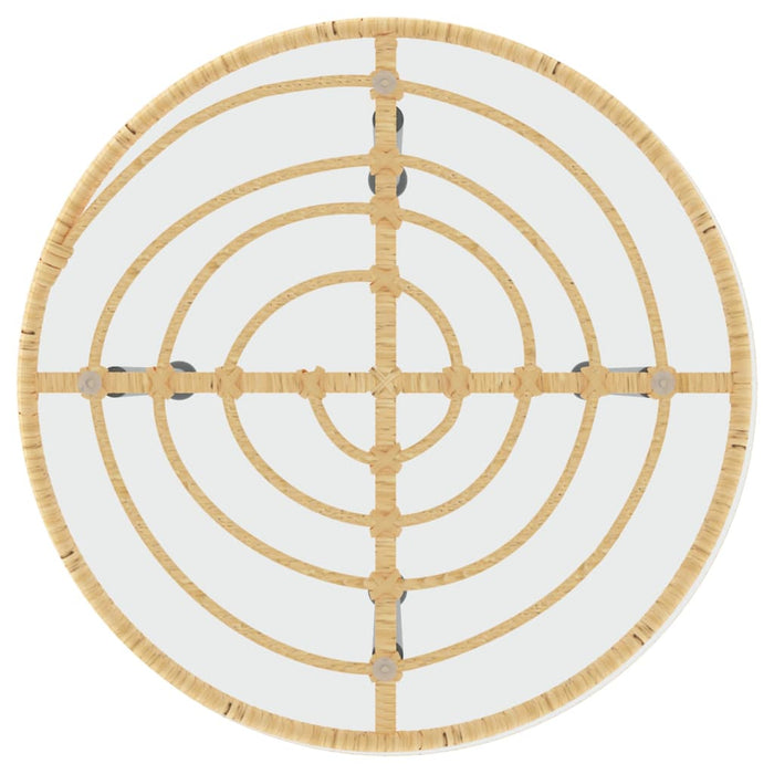 3-tlg. Garten-Essgruppe Poly Rattan