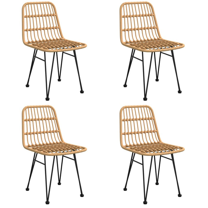 5-tlg. Garten-Essgruppe Poly Rattan