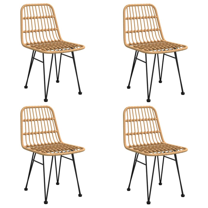 5-tlg. Garten-Essgruppe Poly Rattan