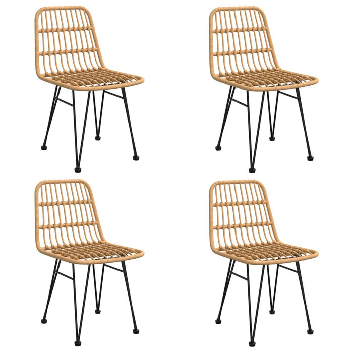 5-tlg. Garten-Essgruppe Poly Rattan