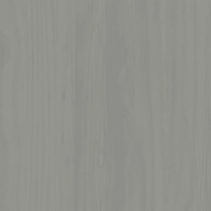 Vitrine VIGO Grau 85x35x170 cm Massivholz Kiefer