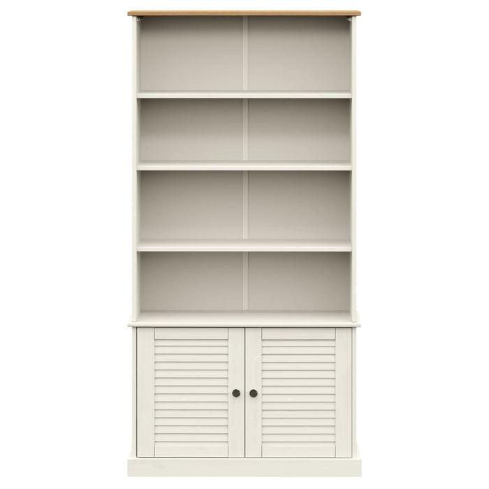 Bücherregal VIGO Weiß 85x35x170 cm Massivholz Kiefer