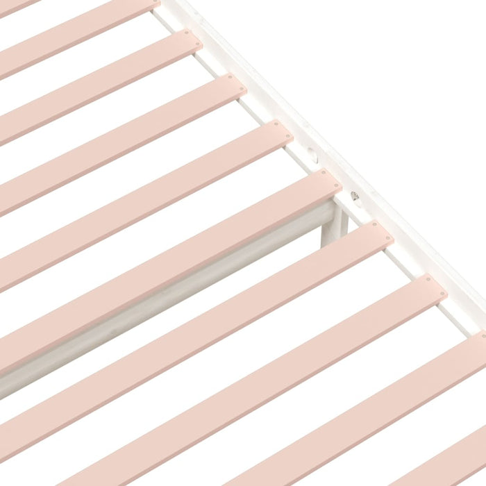 Massivholzbett Weiß 90x190 cm Kiefer