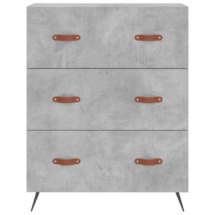 Kommode Betongrau 69,5x34x90 cm Holzwerkstoff