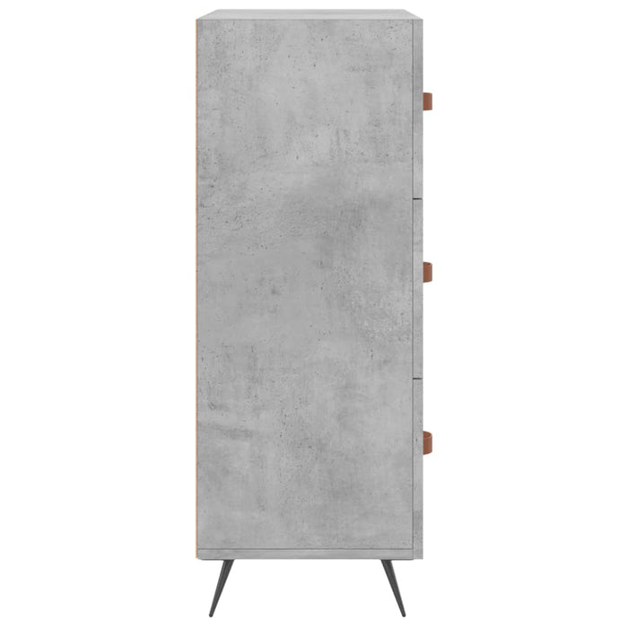 Kommode Betongrau 69,5x34x90 cm Holzwerkstoff