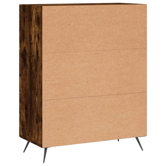 Kommode Räuchereiche 69,5x34x90 cm Holzwerkstoff
