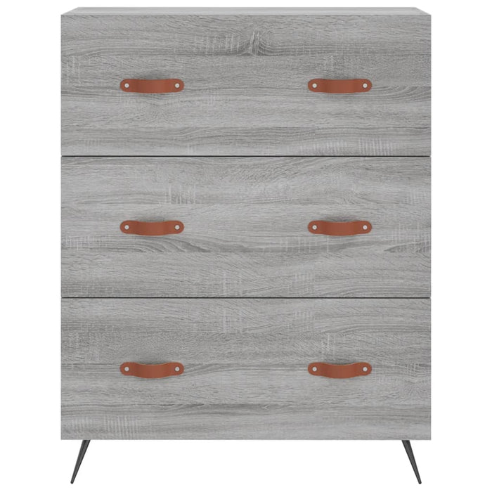 Kommode Grau Sonoma 69,5x34x90 cm Holzwerkstoff