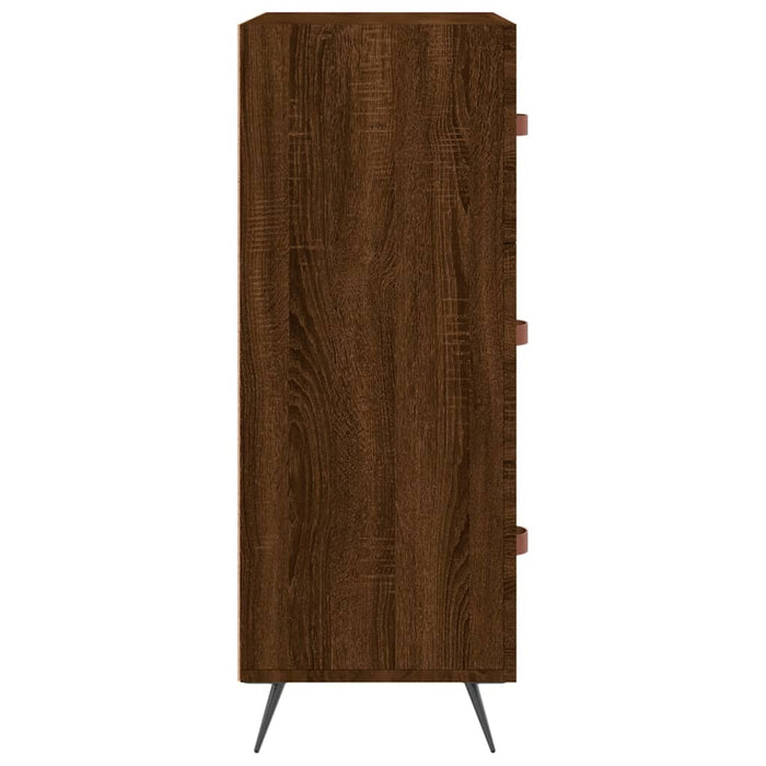 Kommode Braun Eichen-Optik 69,5x34x90 cm Holzwerkstoff