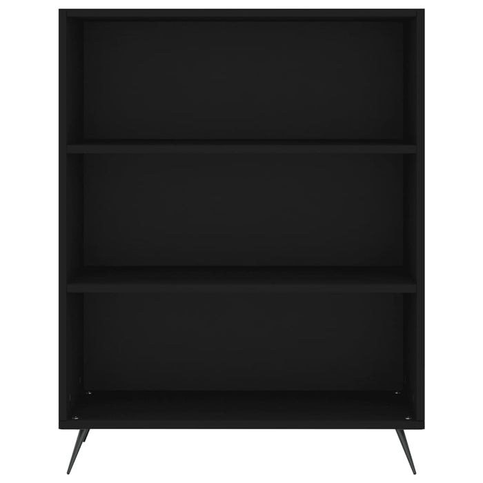 Bücherregal Schwarz 69,5x32,5x90 cm Holzwerkstoff