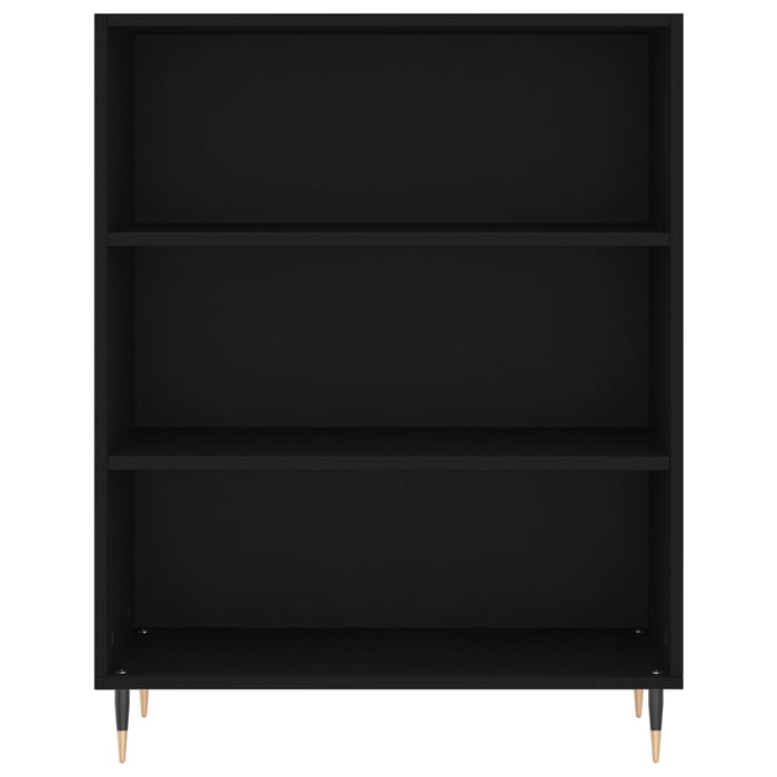 Bücherregal Schwarz 69,5x32,5x90 cm Holzwerkstoff