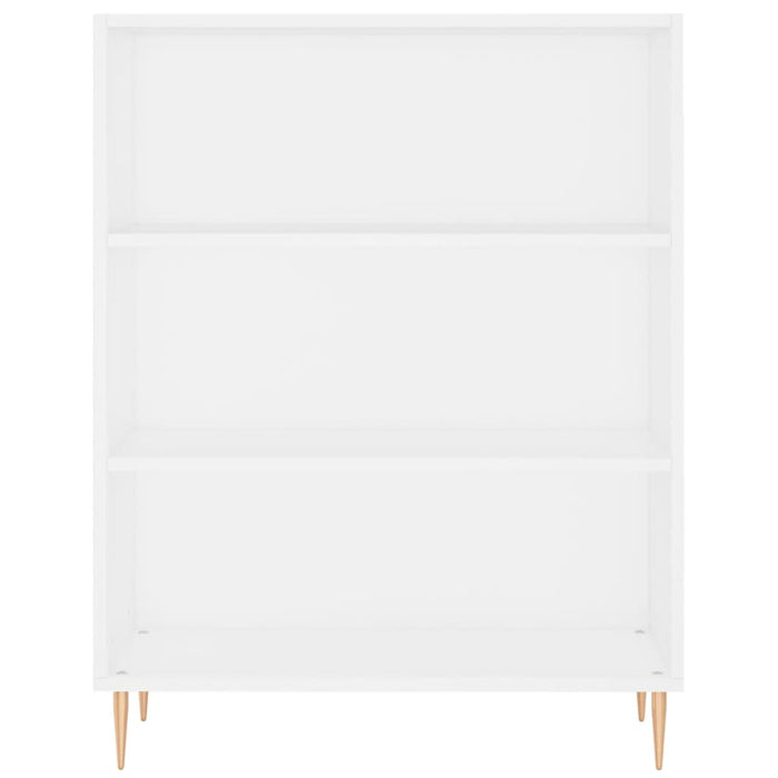 Bücherregal Weiß 69,5x32,5x90 cm Holzwerkstoff