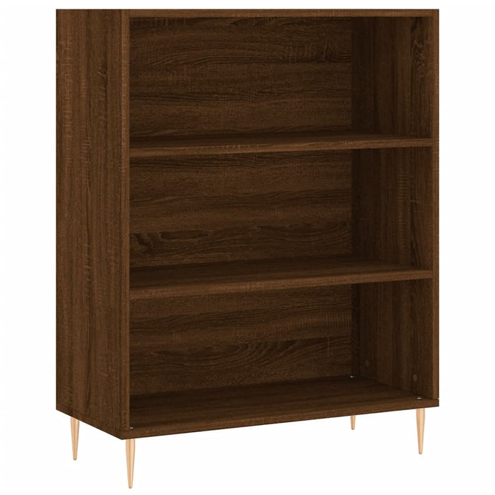 Bücherregal Braun Eichen-Optik 69,5x32,5x90 cm Holzwerkstoff